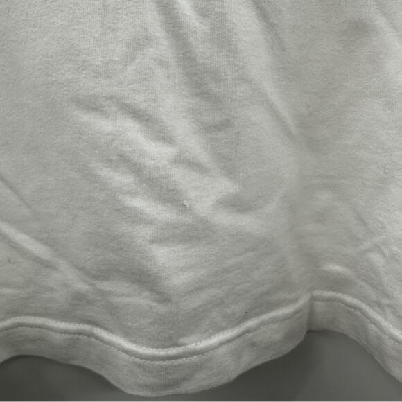 Escada Sport White & Black Short Sleeve V Neckline Tee Shirt Size L - Picture 8 of 10